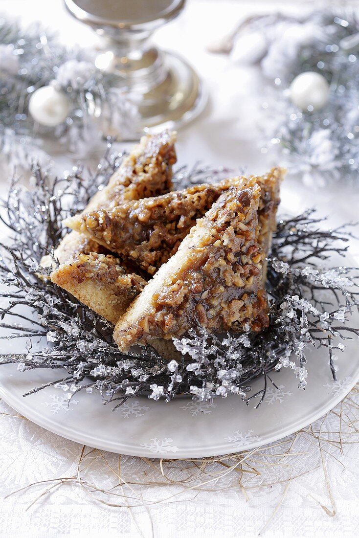 Nut triangles for Christmas