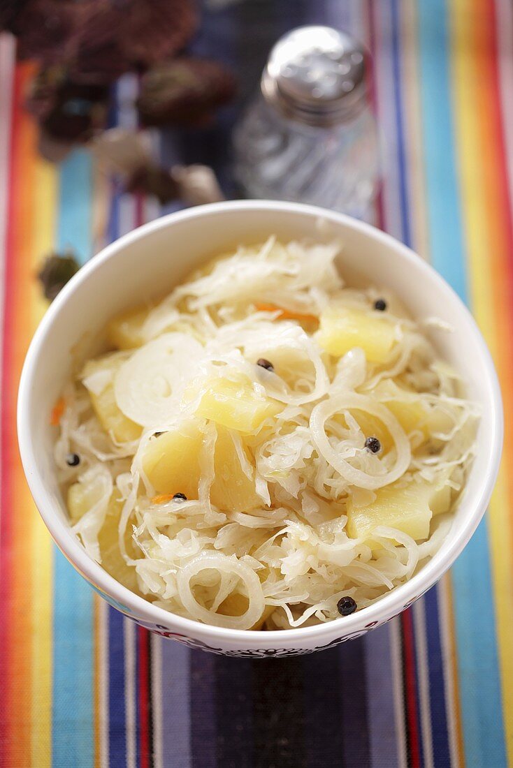 Sauerkraut mit Ananas