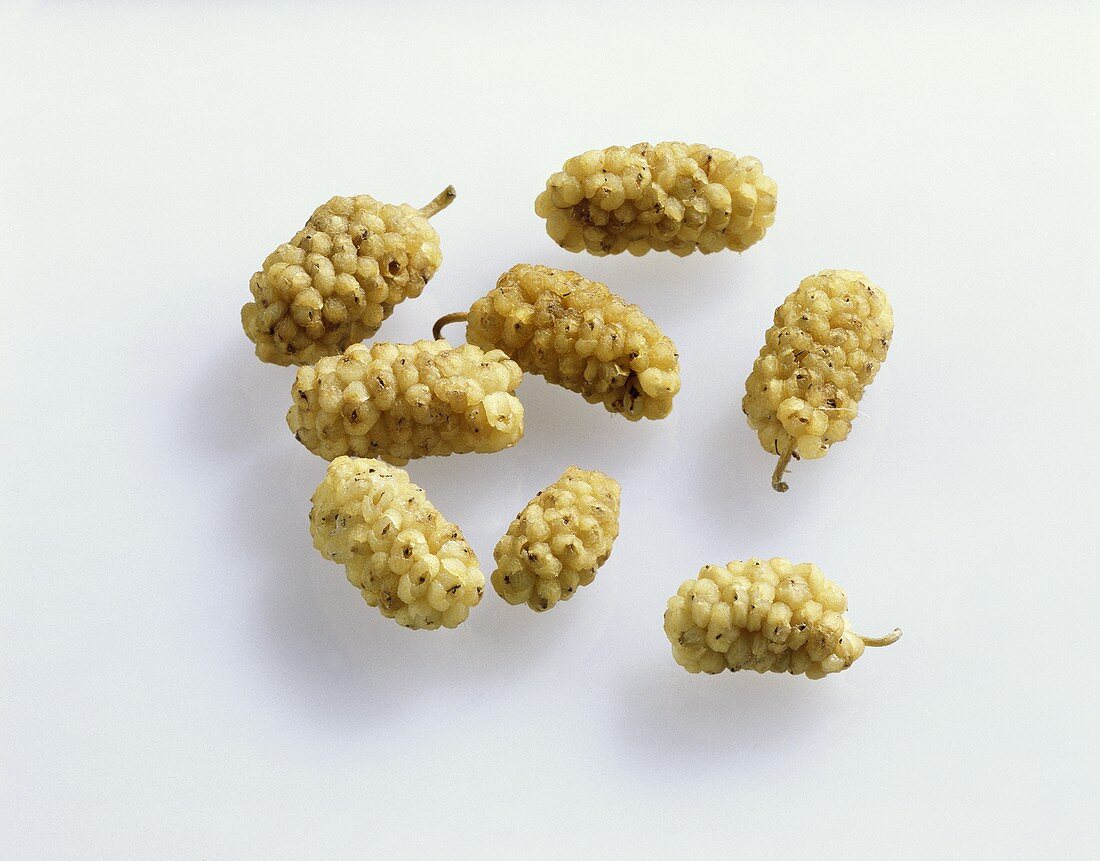 Getrocknete weiße Maulbeeren (Zutat in Afghanistan, Iran)