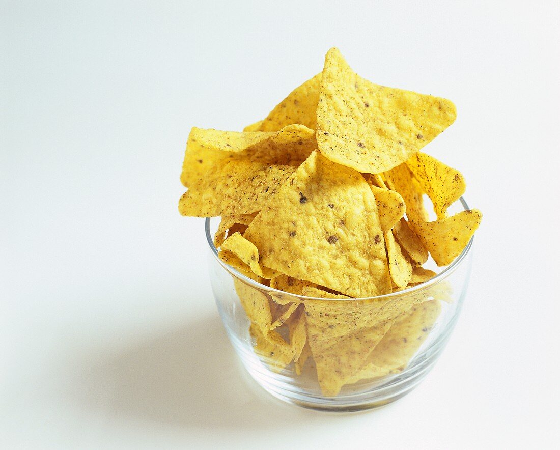 Corn chips in a glass