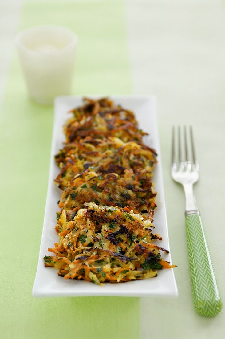 Small vegetable rosti