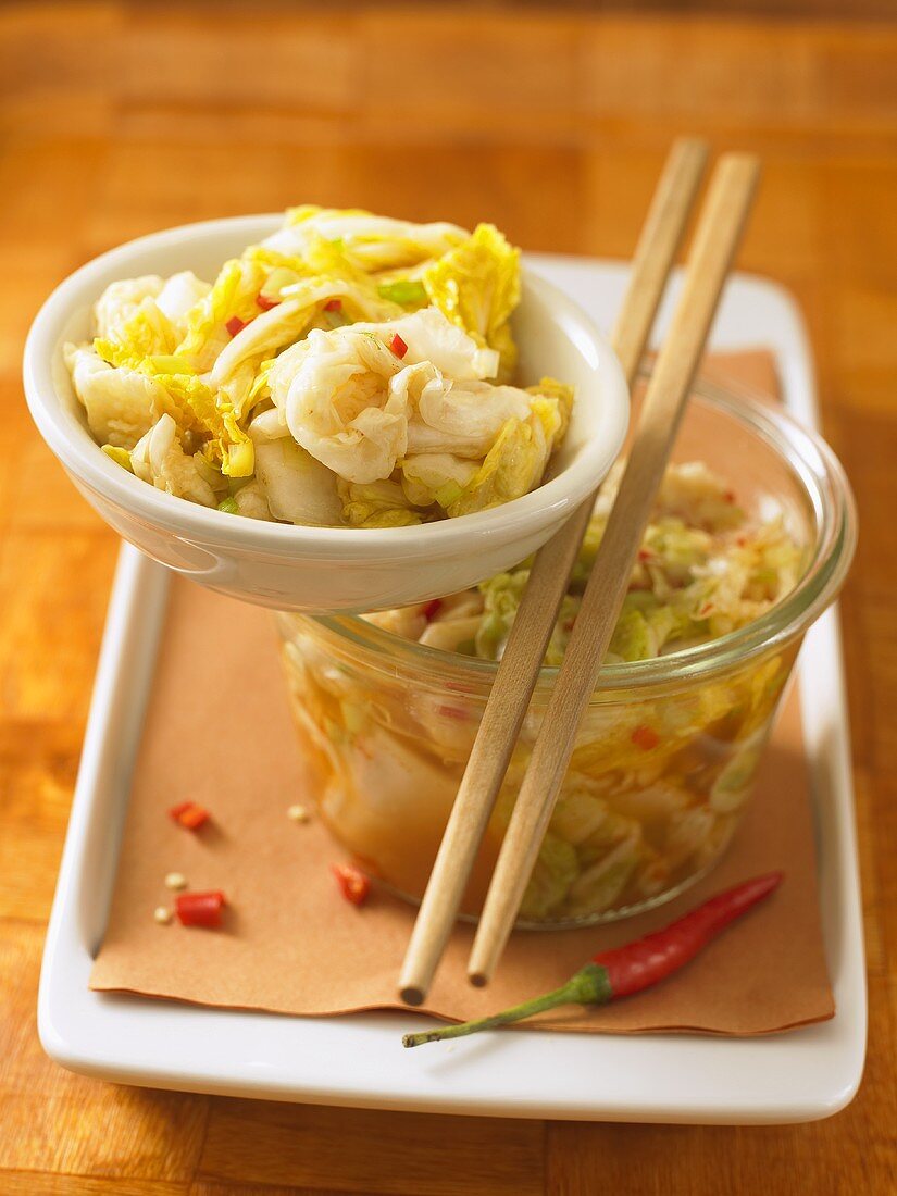 Kim chi (pickled Chinese cabbage, Korea)