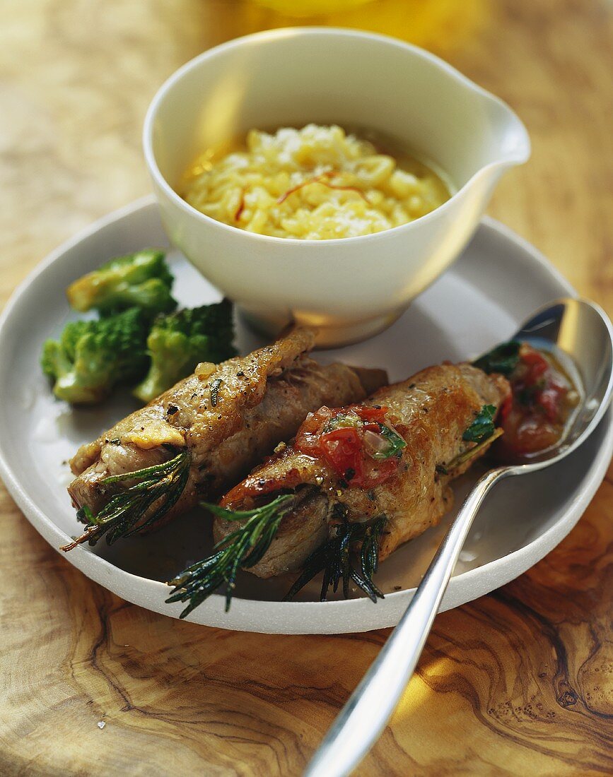 Thunfisch-Kalbs-Involtini mit Romanesco