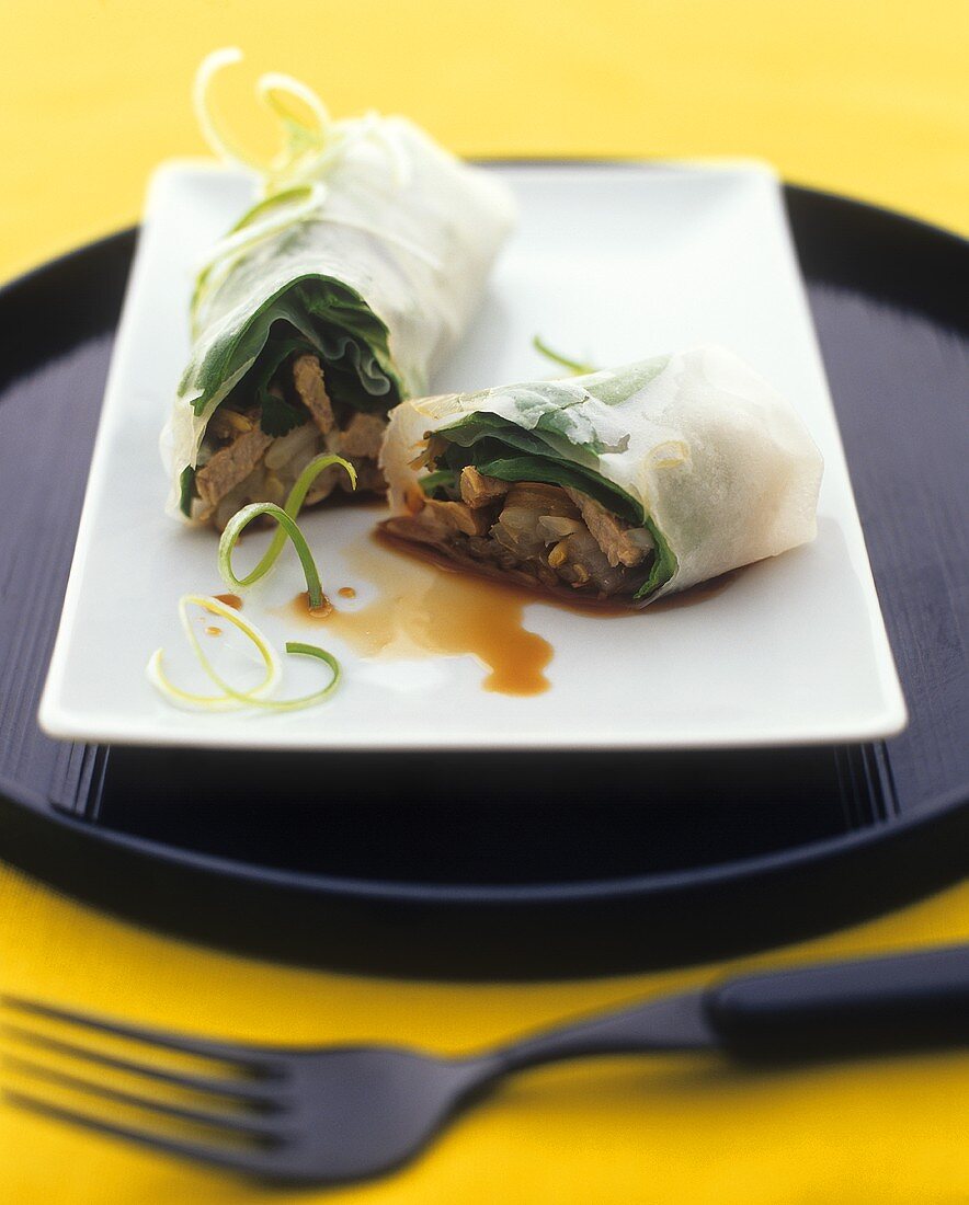 Beef spring roll