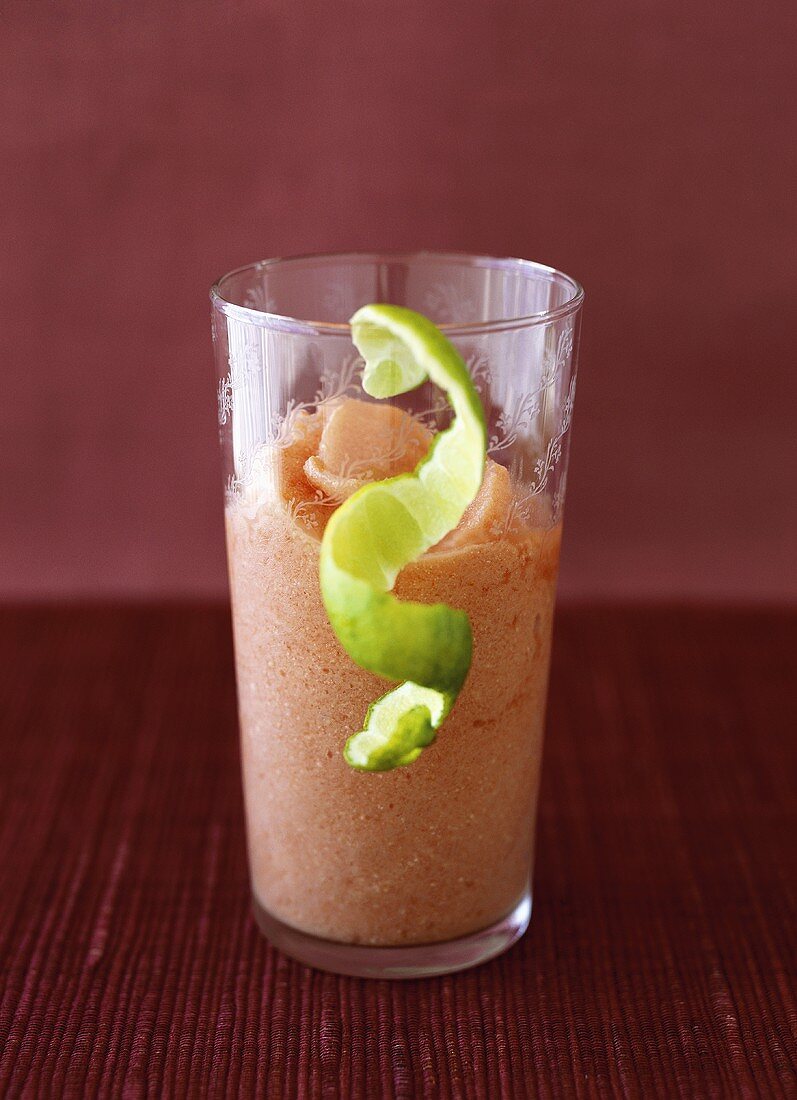 Bloody Mary sorbet drink