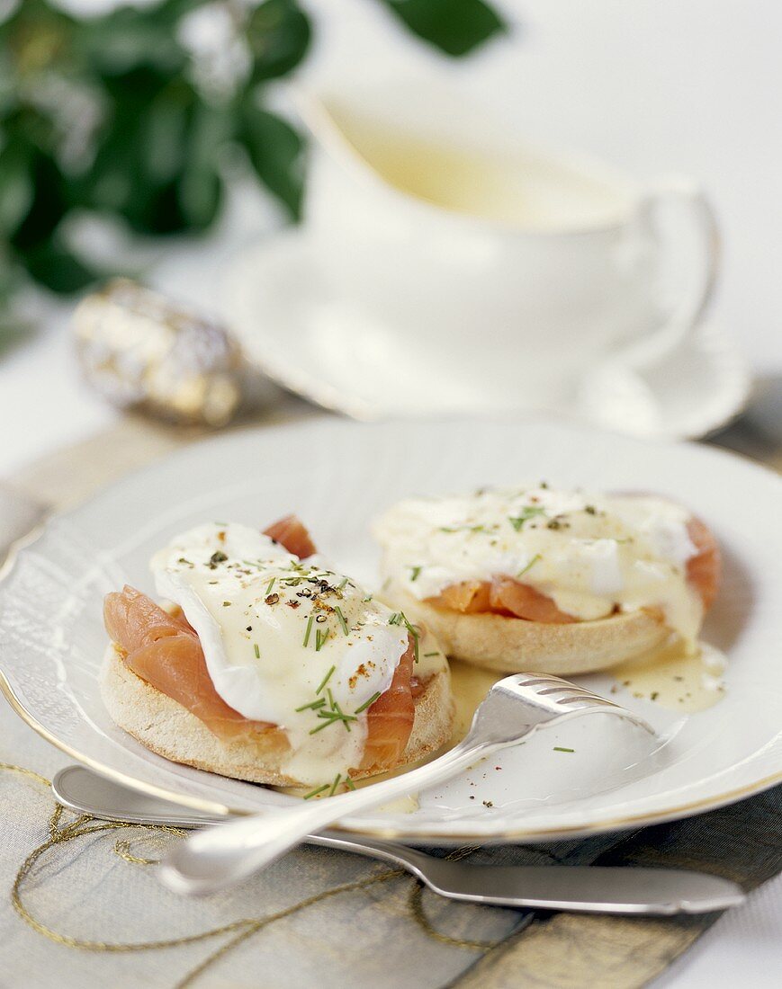 Egg Benedict-Variation mit Räucherlachs