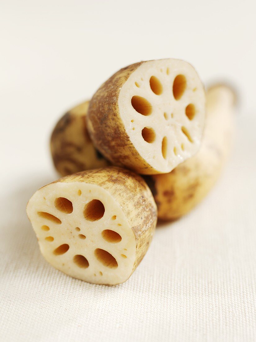 Pieces of lotus root
