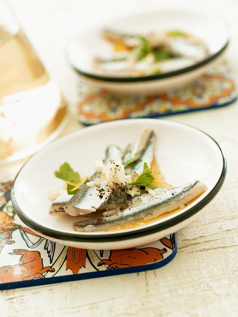 Sardines with vinaigrette