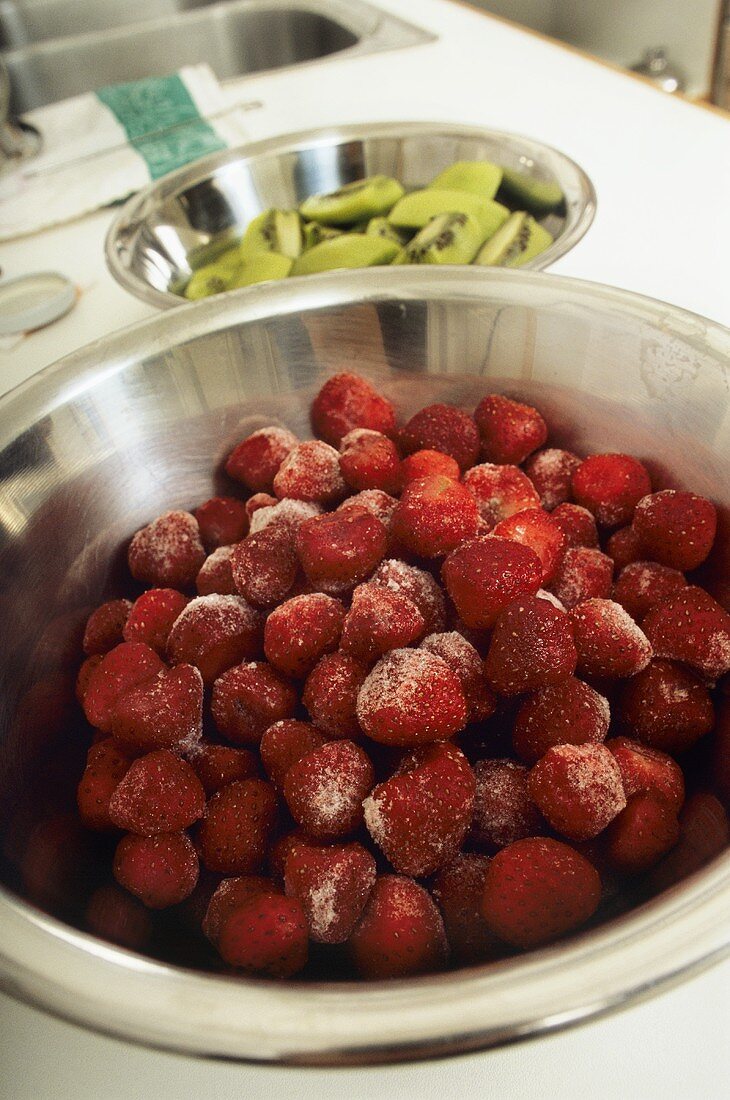 Frozen strawberries