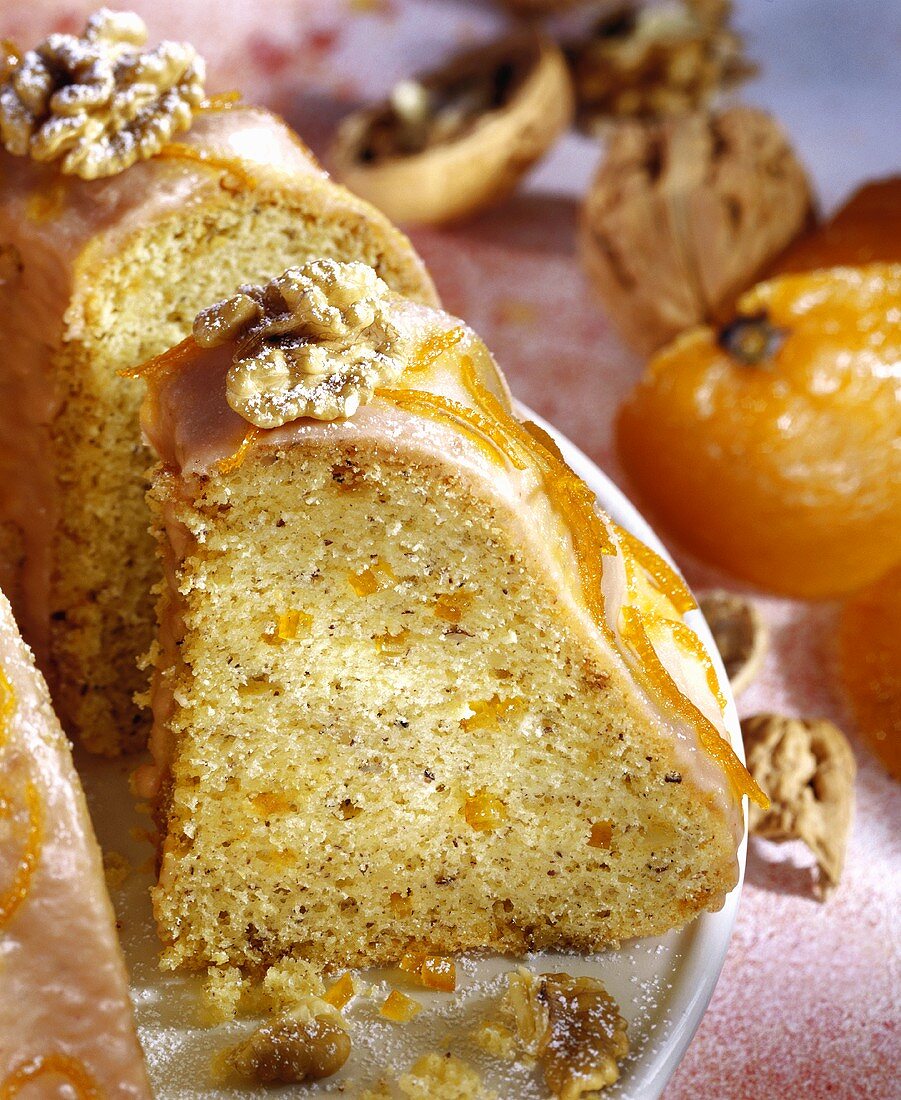 Orange and walnut cake