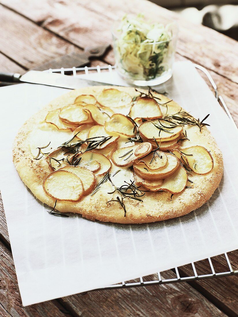 Potato and rosemary flatbread