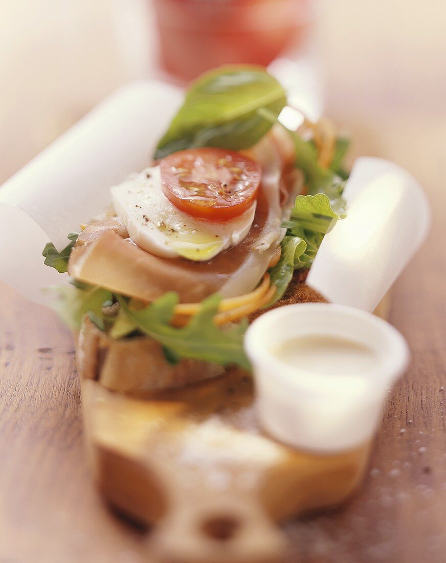 Vitamin sandwich - with rocket and mozzarella