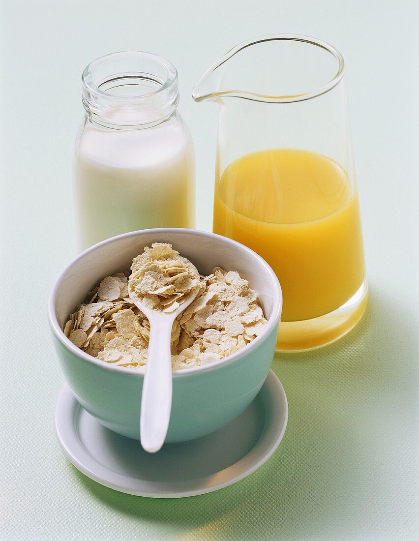 Zutaten für Getreide-Milch-Brei