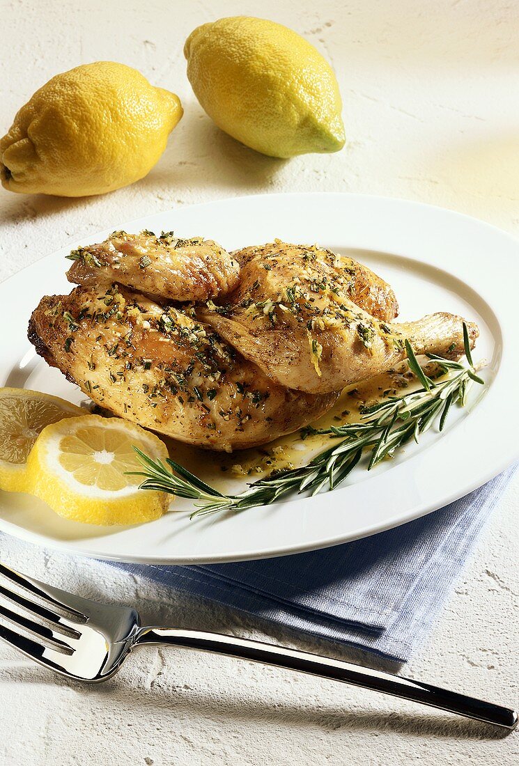 Chicken with rosemary and lemon