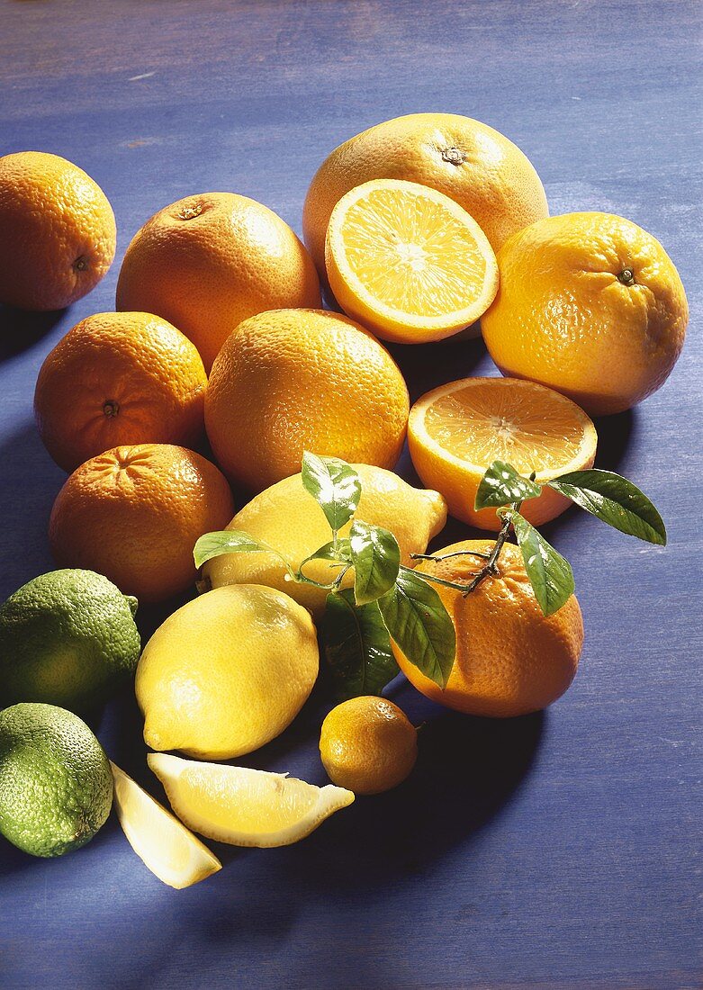 Still life with citrus fruits
