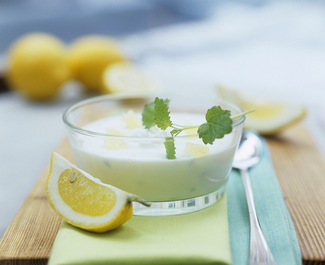 Lemon quark cream