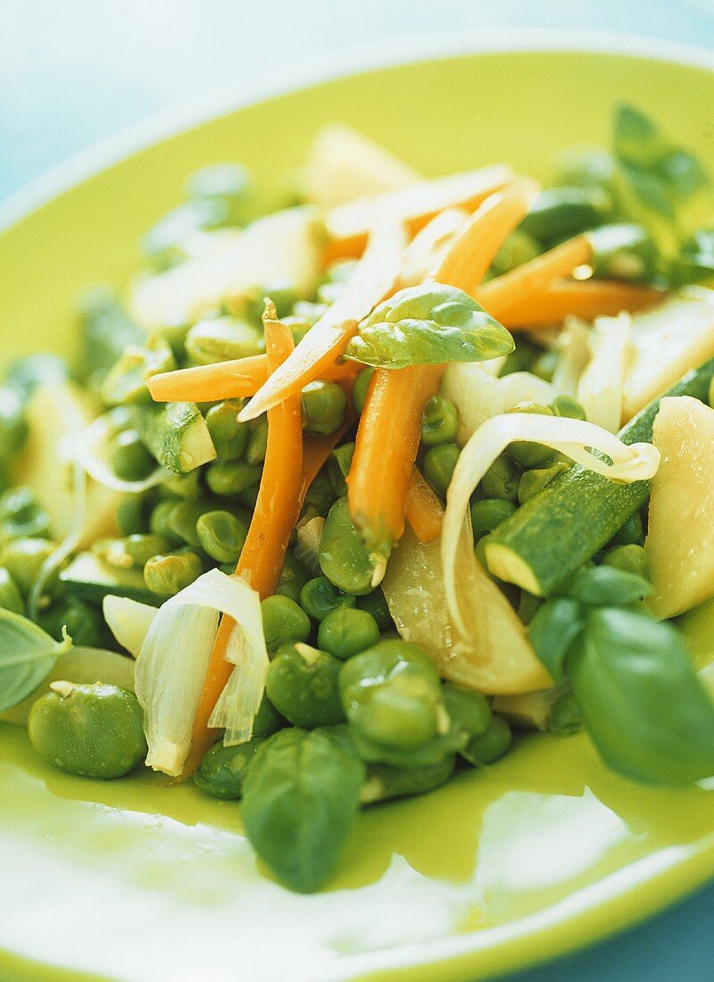 Lukewarm vegetable salad