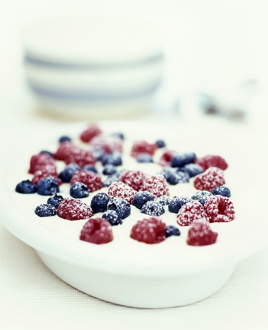 Joghurt-Parfait mit Sommerbeeren
