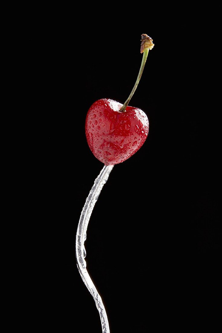 Fork with cherry