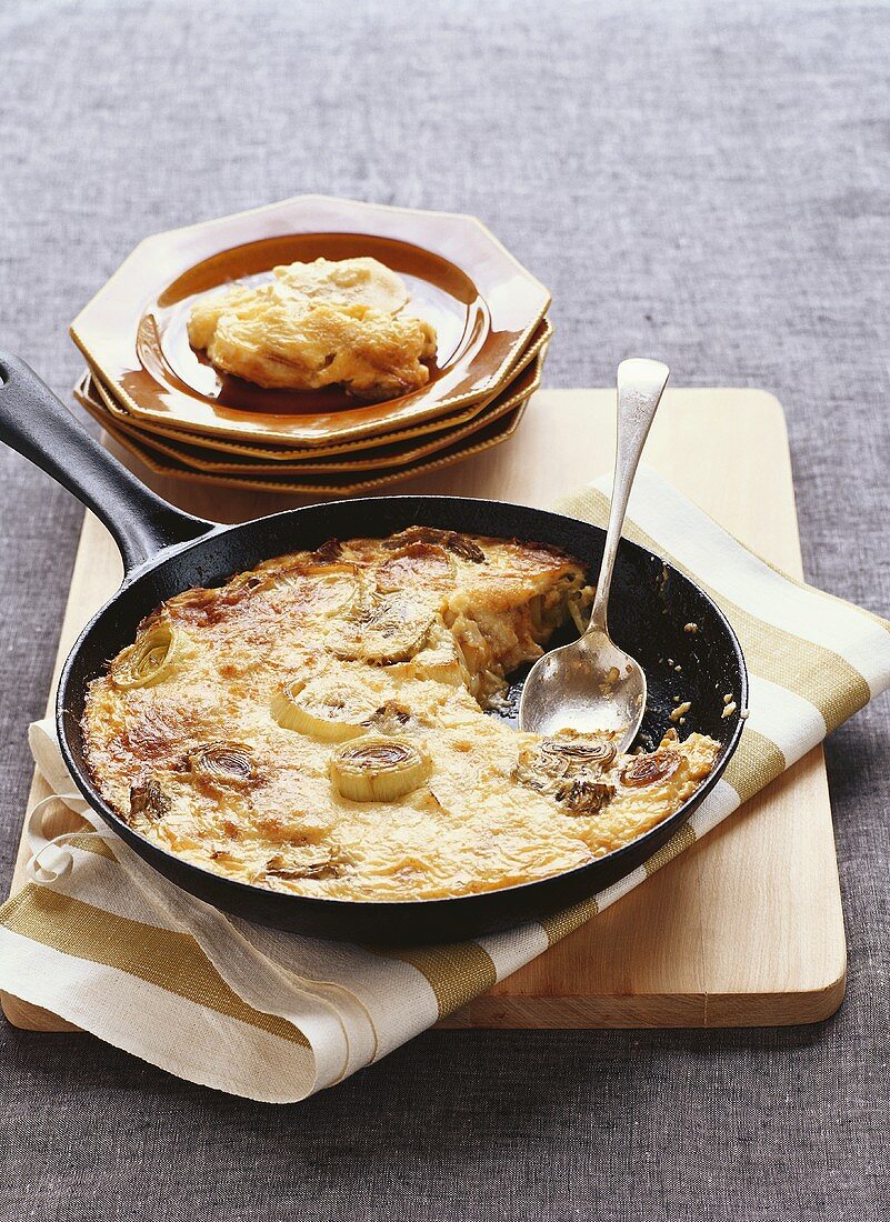 Leek gratin