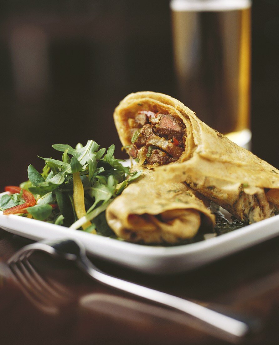 Beef wrap