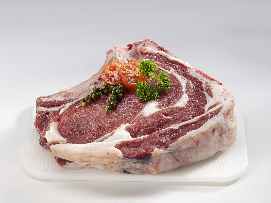 A slice of forerib of beef