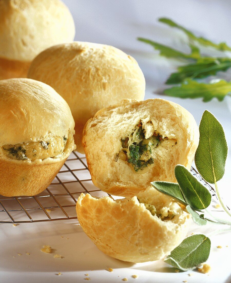 Herb and cheese muffins