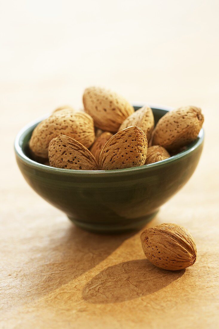 Almonds in a small bowl