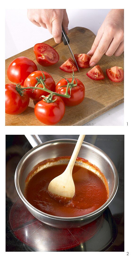 Making tomato puree