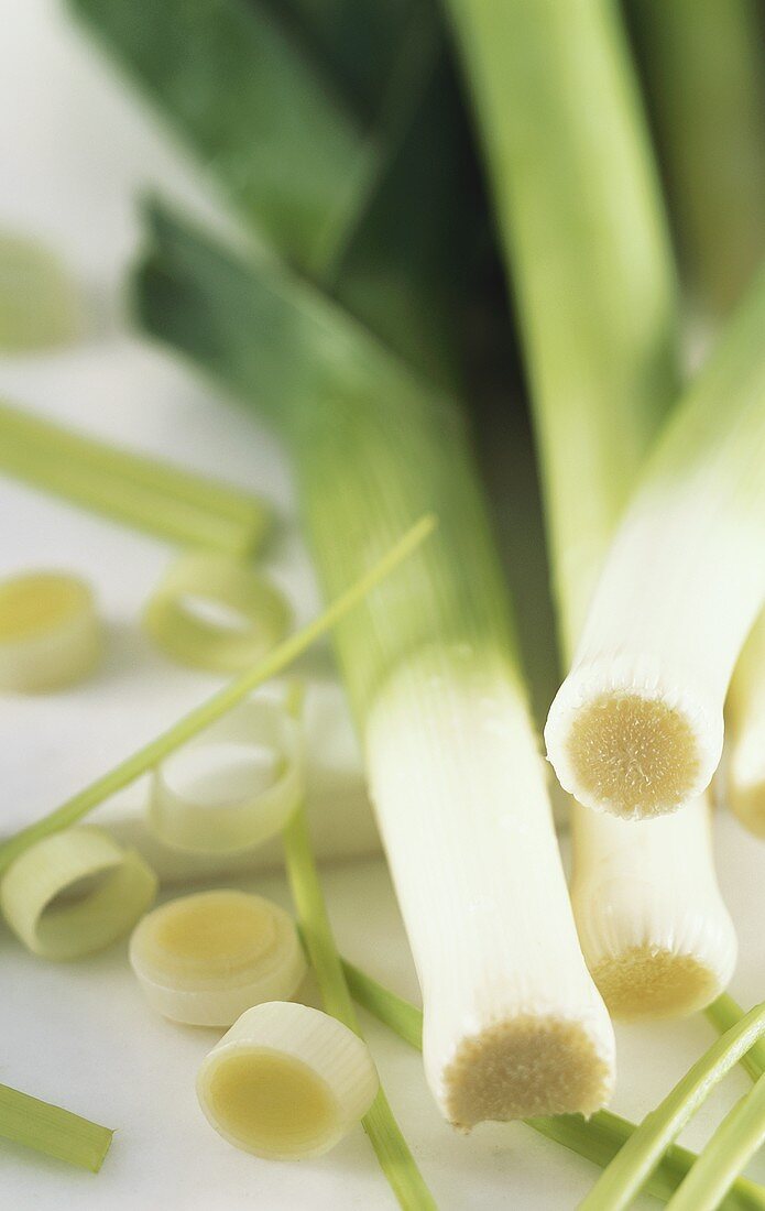 Several leeks