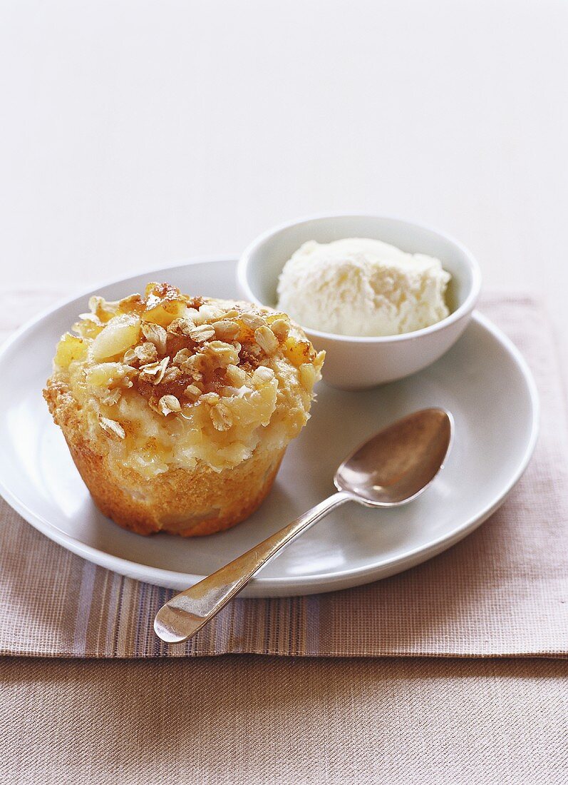Apfel-Haferflocken-Muffin