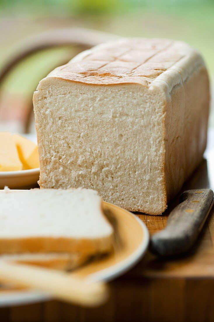 Weißbrot mit Butter