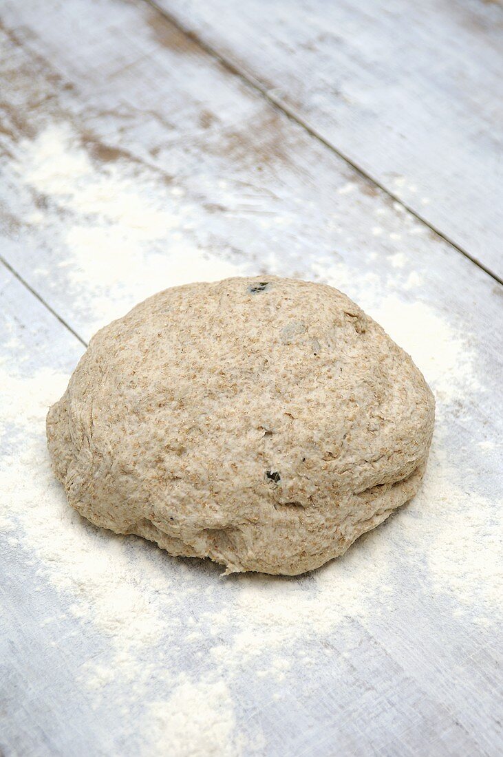 Wholemeal rolls: dough