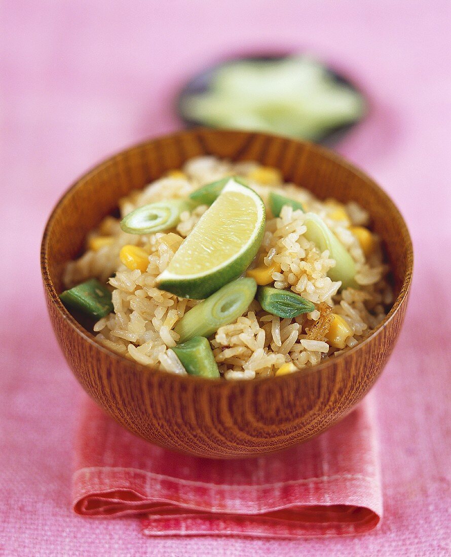 Fried rice with vegetables (Thailand)