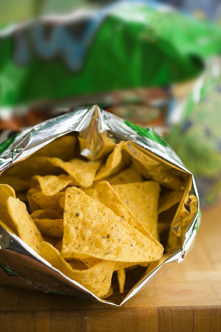Tortilla chips in the packet