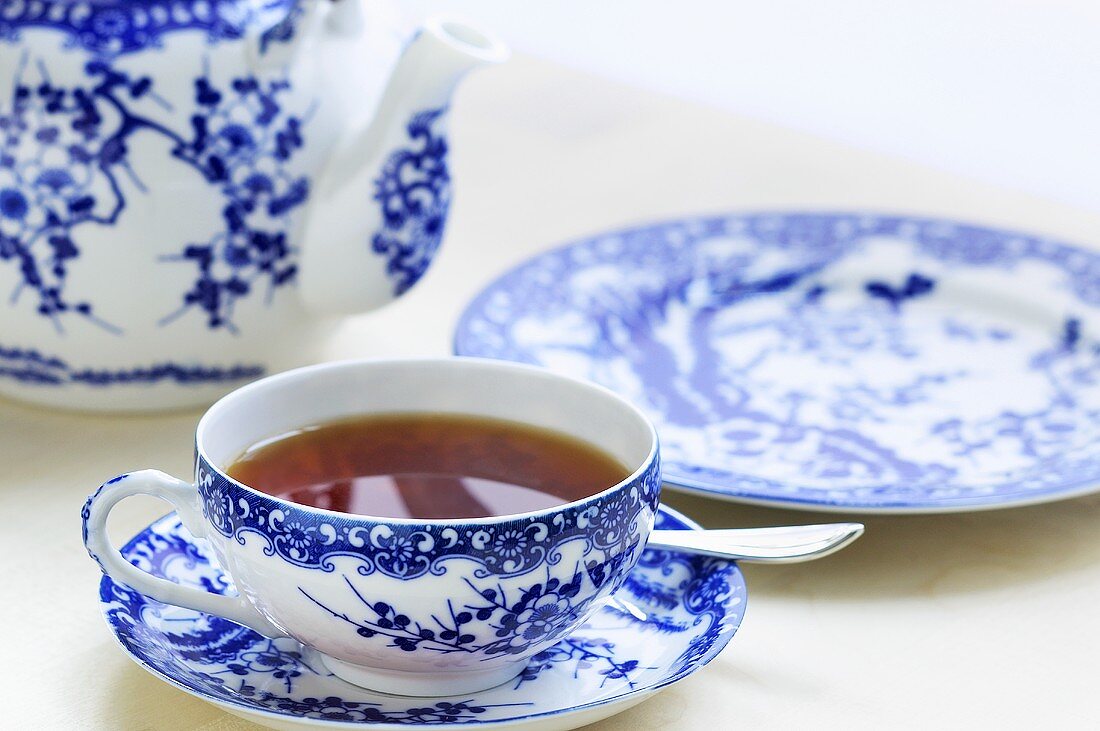 Tee in chinesischem Porzellan