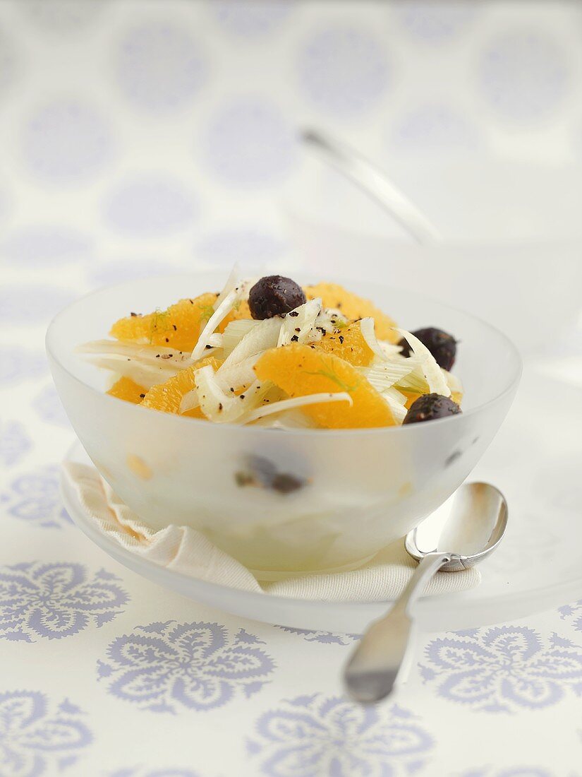 Fenchel-Orangen-Salat mit Oliven