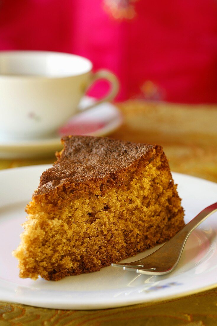 A piece of honey cake