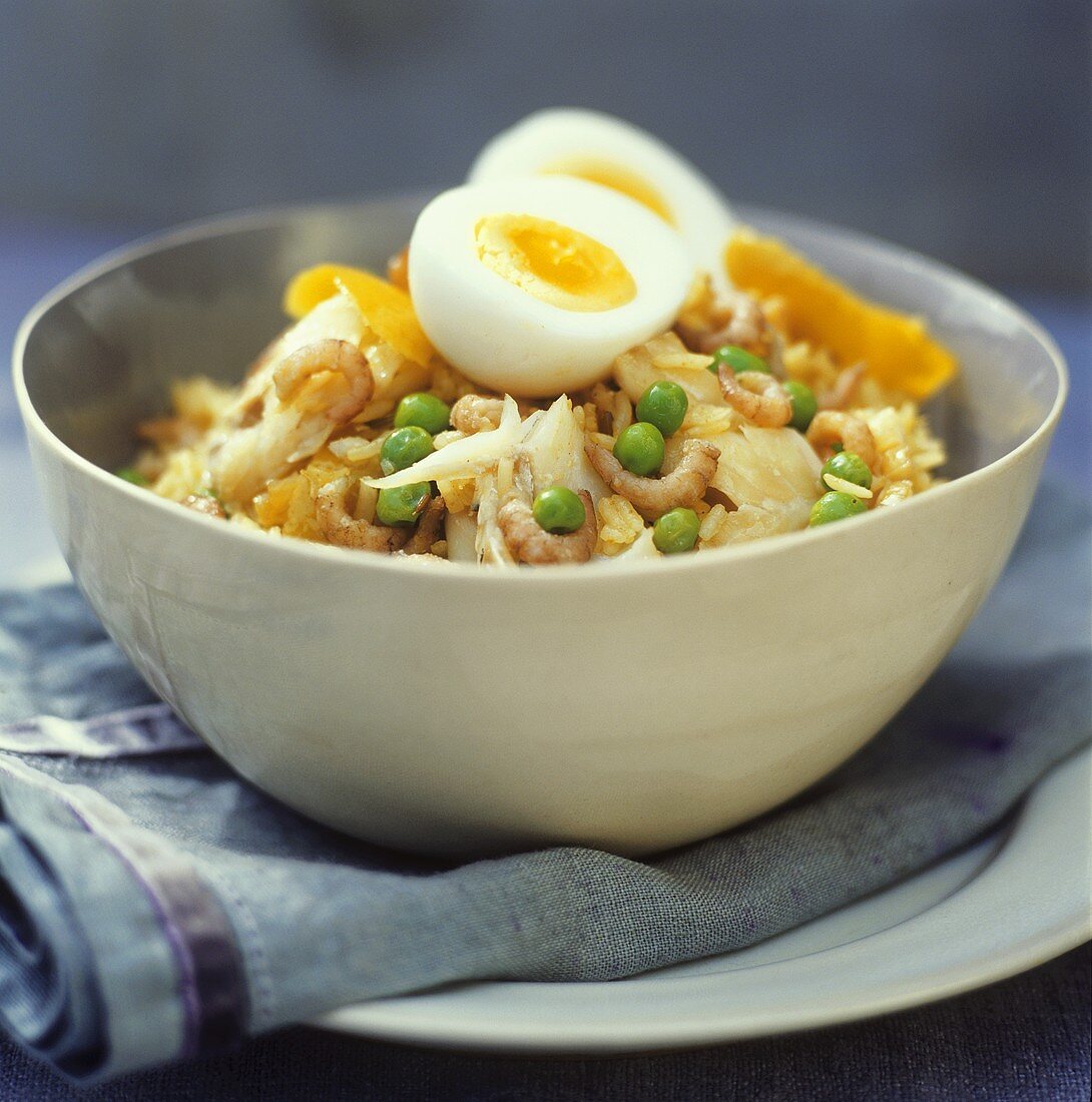 Kedgeree (Anglo-Indian rice dish with fish)