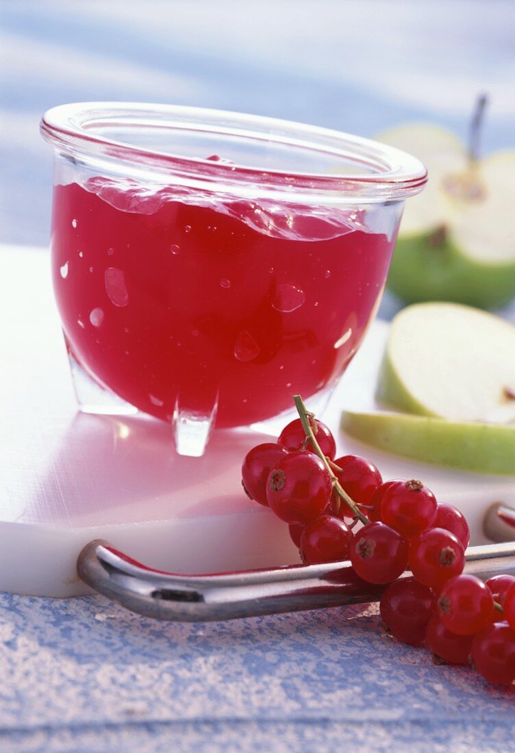 Redcurrant and apple jelly