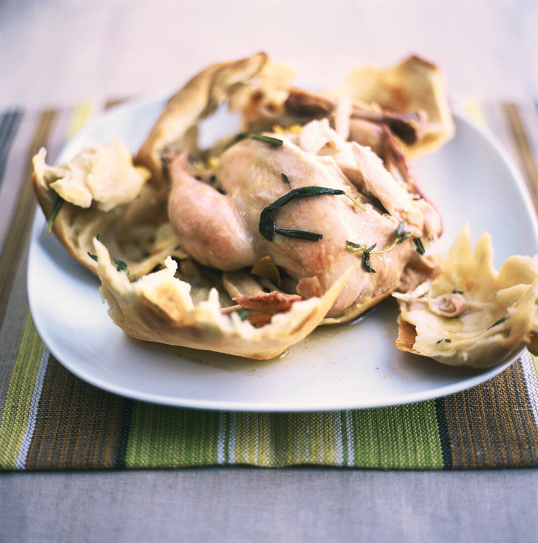 Pigeon in pastry