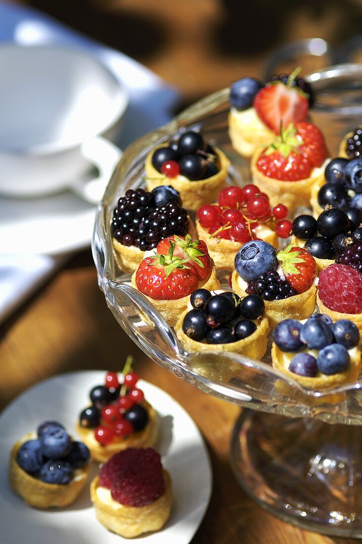 Assorted berry tarts