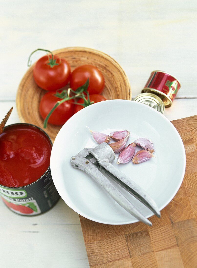 Zutaten für Tomatensauce