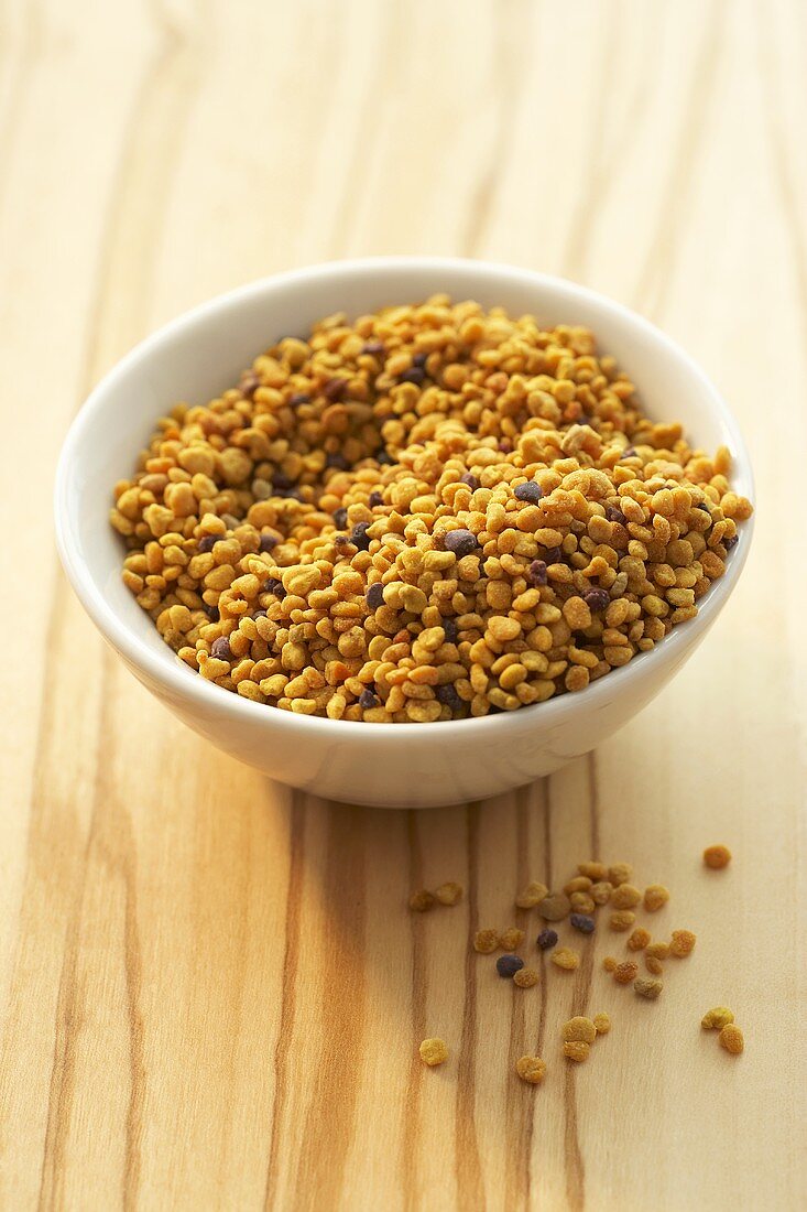 A small bowl of pollen