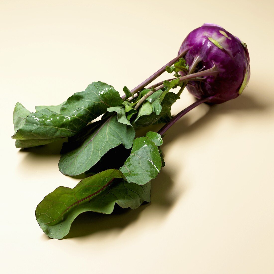 A red kohlrabi