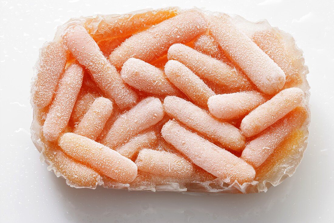 Frozen baby carrots