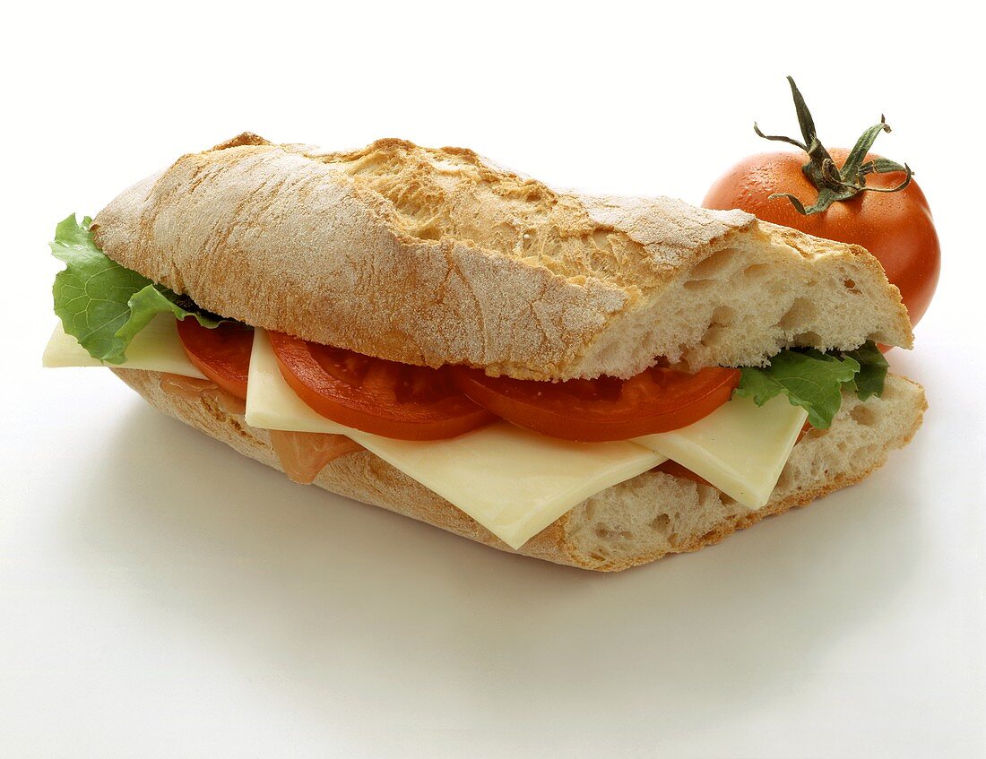 French Bread with Tomatoes & Cheese