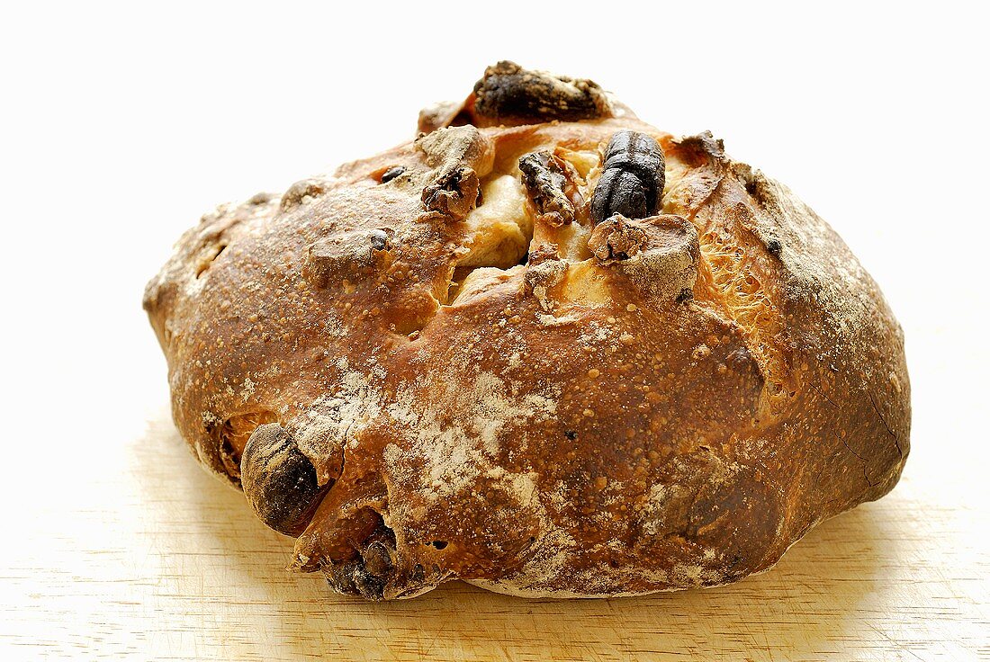 Bread packed with dried fruit