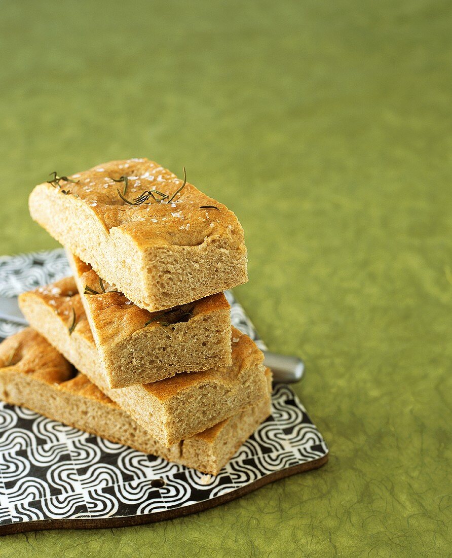 Focaccia nera (Vollkorn-Fladenbrot), Kalabrien, Italien