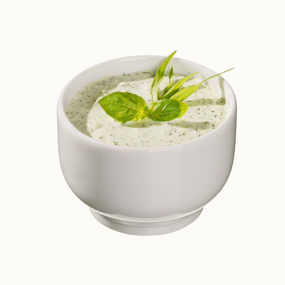 Herb mayonnaise in a small bowl